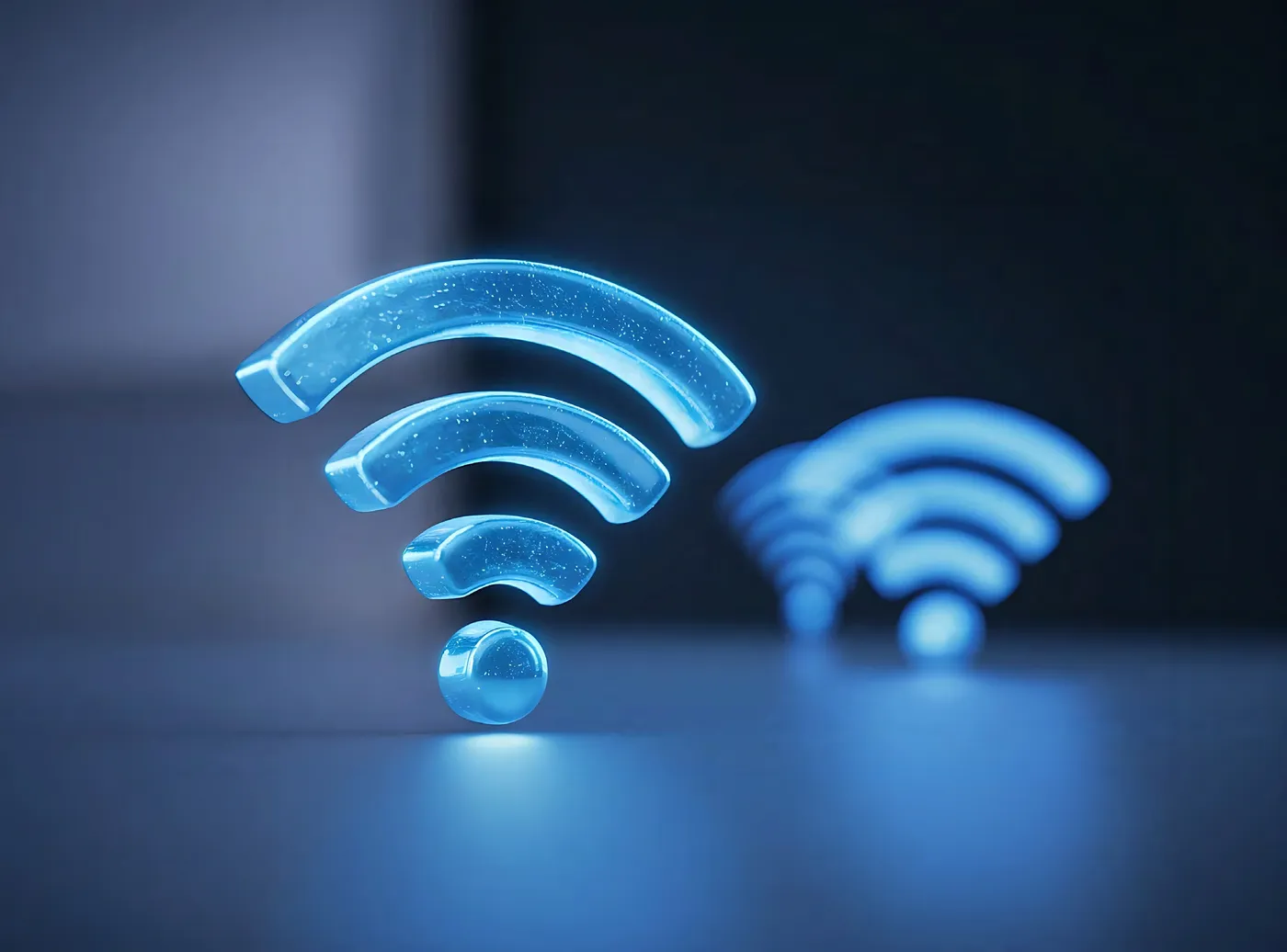 Símbolos de WiFi iluminados